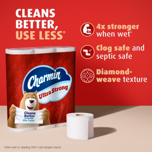 Charmin Ultra Strong 2-Ply Toilet Paper, 18 Mega XL Rolls, 330 Sheets per Roll - package details