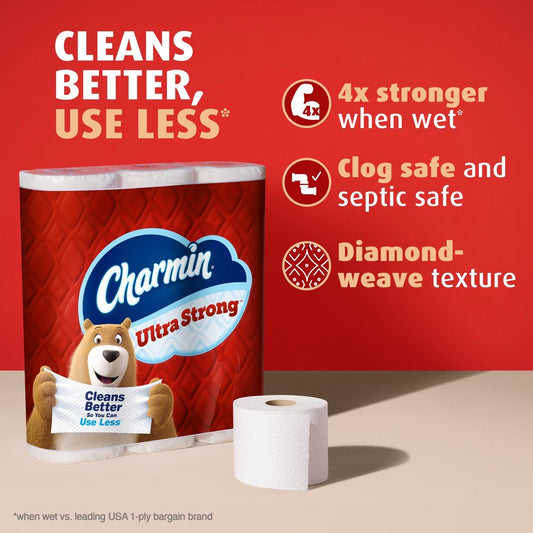 Charmin Ultra Strong 2-Ply Toilet Paper, 12 Mega XXL Rolls, 440 Sheets per Roll - package details
